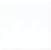 2139W-BOX WHT SWITCH PLATE 2G